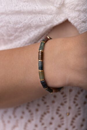 Alternative view of Dámský náramek z achátu – válečky