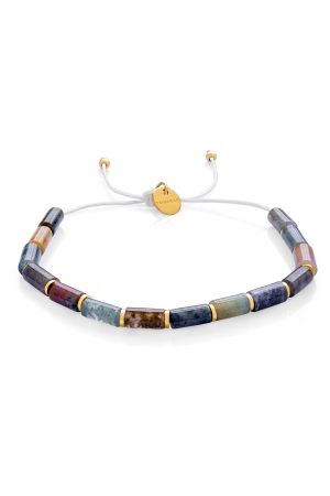 Dámský náramek z achátu – válečky