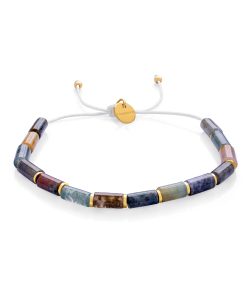 Dámský náramek z achátu – válečky