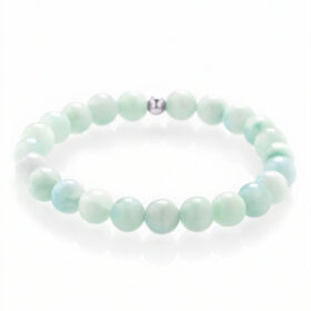 Larimar náramek – stříbrný